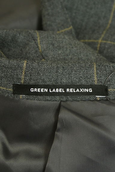 green label relaxing（グリーンレーベル リラクシング）の古着「ウィンドウペンチェック柄テーラードジャケット（ジャケット）」大画像６へ