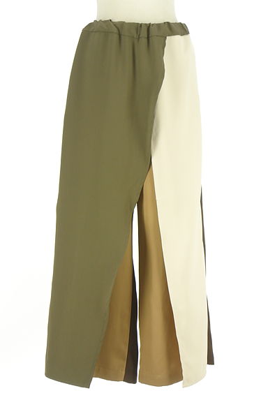 OSMOSIS（オズモーシス）の古着「loaf レイヤード風配色ワイドパンツ（パンツ）」大画像１へ