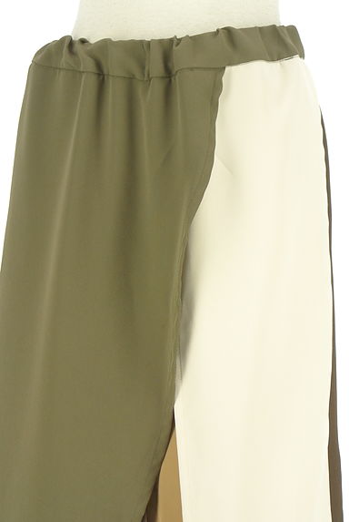 OSMOSIS（オズモーシス）の古着「loaf レイヤード風配色ワイドパンツ（パンツ）」大画像４へ