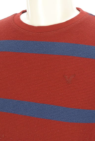 AMERICAN EAGLE（アメリカンイーグル）の古着「ボーダー柄ワッフルロンT（ニット）」大画像４へ