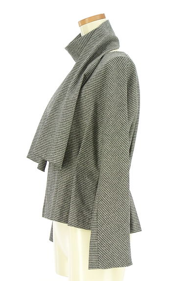 MOGA（モガ）の古着「ストール付きチェック柄ペプラムカットソー（カットソー・プルオーバー）」大画像３へ