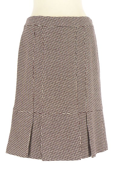 KARL LAGERFELD（カールラガーフェルド）の古着「タックプリーツ膝丈スカート（スカート）」大画像１へ