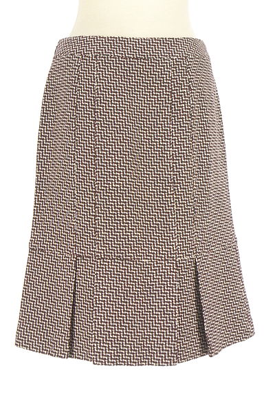 KARL LAGERFELD（カールラガーフェルド）の古着「タックプリーツ膝丈スカート（スカート）」大画像２へ