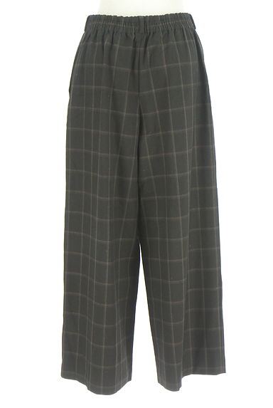 COMME CA（コムサ）の古着「チェック柄セミワイドパンツ（パンツ）」大画像２へ