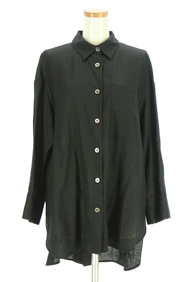 MOGA（モガ）の古着「オーバーサイズバックスリットリネンシャツ（ブラウス）」大画像１へ