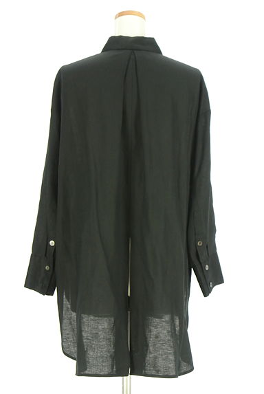 MOGA（モガ）の古着「オーバーサイズバックスリットリネンシャツ（ブラウス）」大画像２へ