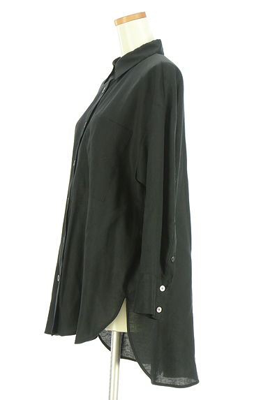 MOGA（モガ）の古着「オーバーサイズバックスリットリネンシャツ（ブラウス）」大画像３へ