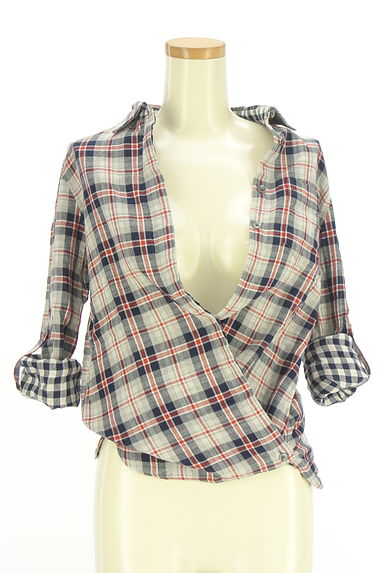 GALLARDAGALANTE（ガリャルダガランテ）の古着「チェック柄2WAYコットンシャツ（カジュアルシャツ）」大画像４へ