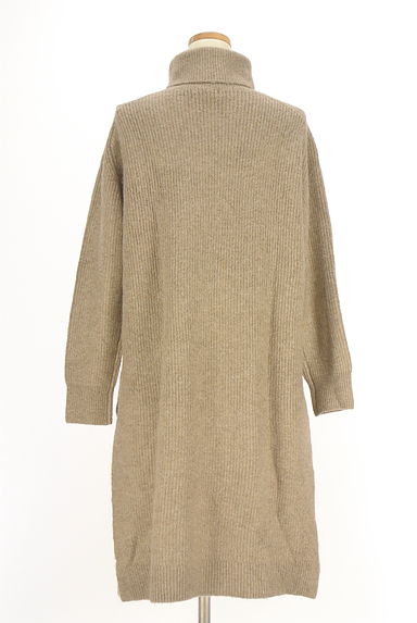 DOUBLE STANDARD CLOTHING（ダブルスタンダードクロージング）の古着「サイドスリットタートルネックニットワンピ（ニット）」大画像２へ