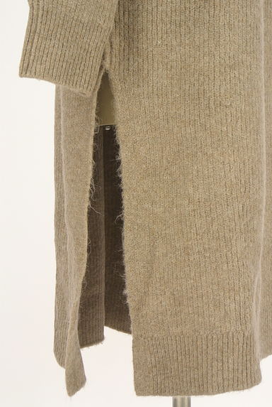 DOUBLE STANDARD CLOTHING（ダブルスタンダードクロージング）の古着「サイドスリットタートルネックニットワンピ（ニット）」大画像５へ