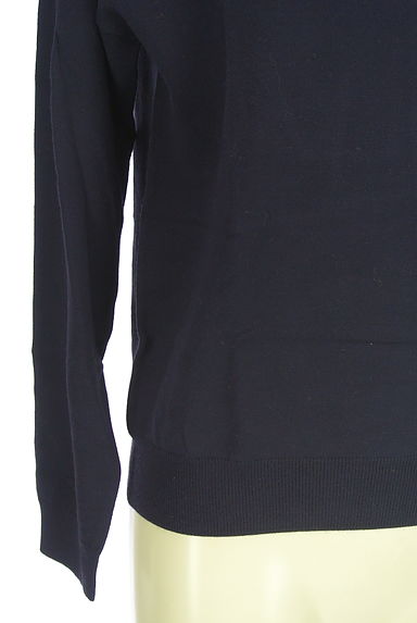 LOUNIE（ルーニィ）の古着「ゴールドボタン付きモックネックニットトップス（ニット）」大画像５へ