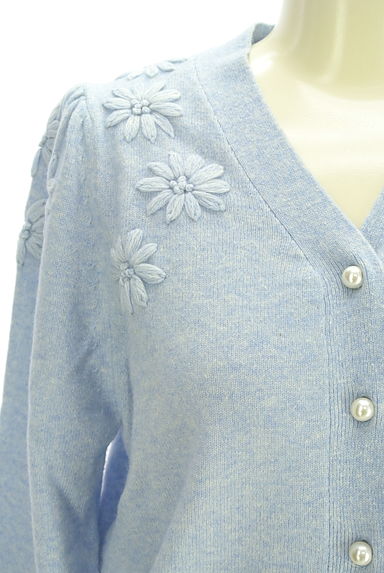 La boutique BonBon（ラブティックボンボン）の古着「花刺繍ニットカーディガン（カーディガン・ボレロ）」大画像４へ