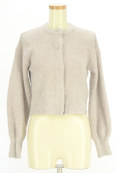 La boutique BonBon（ラブティックボンボン）の古着「ラメ入りニットカーディガン（カーディガン・ボレロ）」大画像１へ