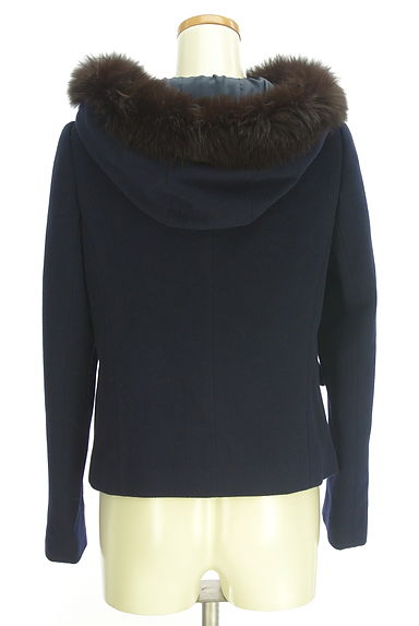 LAISSE PASSE（レッセパッセ）の古着「ファーフードショートコート（コート）」大画像２へ