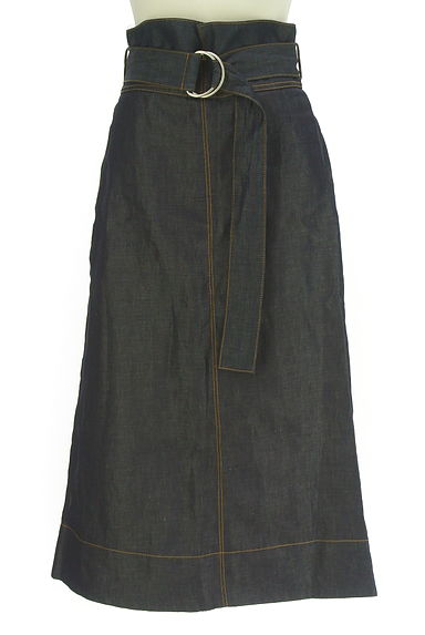 クリックで大画像表示 TOMORROWLAND(トゥモローランド)の古着「MACPHEE ベルト付き綿麻ミモレスカート(ロングスカート・マキシスカート)」大画像1へ
