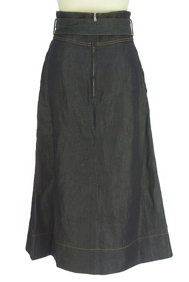 クリックで大画像表示 TOMORROWLAND(トゥモローランド)の古着「MACPHEE ベルト付き綿麻ミモレスカート(ロングスカート・マキシスカート)」大画像2へ