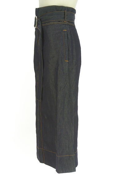 クリックで大画像表示 TOMORROWLAND(トゥモローランド)の古着「MACPHEE ベルト付き綿麻ミモレスカート(ロングスカート・マキシスカート)」大画像3へ