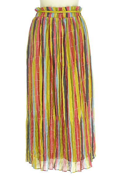 Jocomomola（ホコモモラ）の古着「ベルト付きシワ加工ロングスカート（ロングスカート・マキシスカート）」大画像２へ