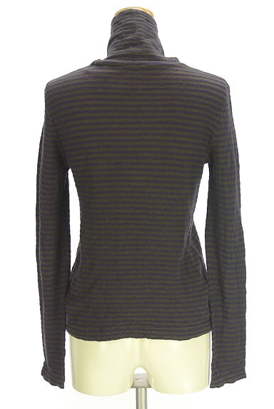 HUMAN WOMAN（ヒューマンウーマン）の古着「ボーダーハイネックカットソー（カットソー・プルオーバー）」大画像２へ