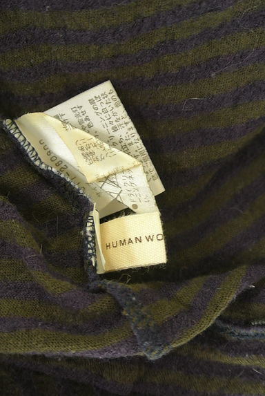 HUMAN WOMAN（ヒューマンウーマン）の古着「ボーダーハイネックカットソー（カットソー・プルオーバー）」大画像６へ