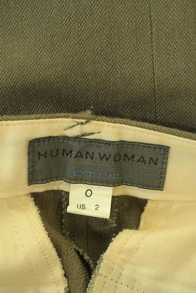 HUMAN WOMAN（ヒューマンウーマン）の古着「センタープレスストレートパンツ（パンツ）」大画像６へ