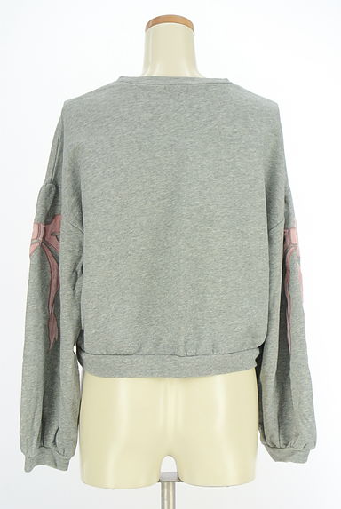 merry jenny（メリージェニー）の古着「ベロアリボン刺繍スウェット（スウェット・パーカー）」大画像２へ