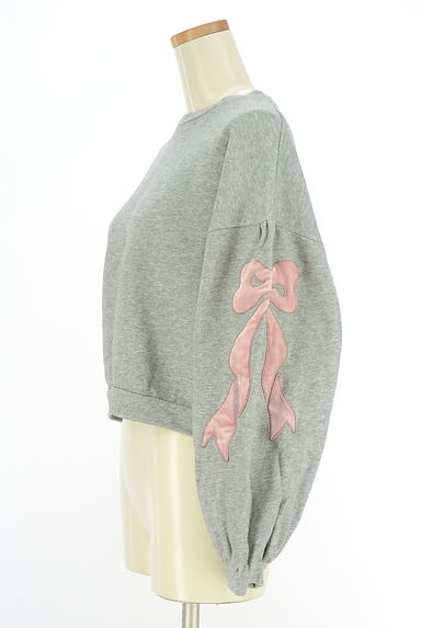 merry jenny（メリージェニー）の古着「ベロアリボン刺繍スウェット（スウェット・パーカー）」大画像３へ