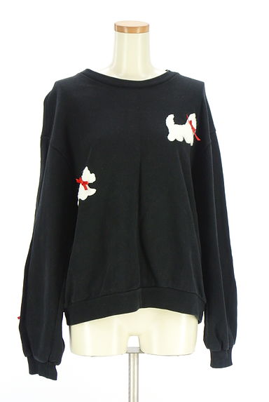 merry jenny（メリージェニー）の古着「dog刺繍オーバーサイズスウェット（スウェット・パーカー）」大画像１へ