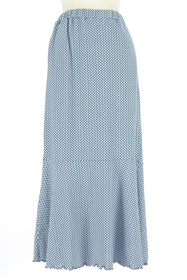 Samansa Mos2（サマンサモスモス）の古着「ehka sopo ギンガムチェック柄ロングスカート（ロングスカート・マキシスカート）」大画像１へ