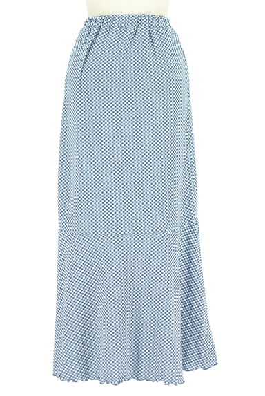 Samansa Mos2（サマンサモスモス）の古着「ehka sopo ギンガムチェック柄ロングスカート（ロングスカート・マキシスカート）」大画像２へ