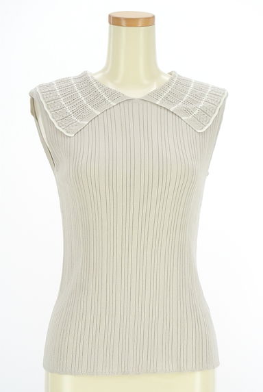 Couture Brooch（クチュールブローチ）の古着「透かし編み襟リブニット（ニット）」大画像１へ