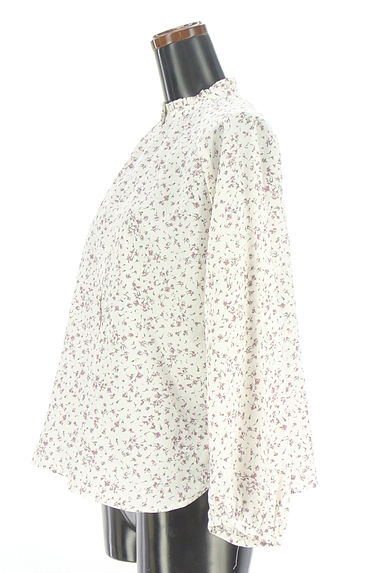 earth music&ecology（アースミュージック＆エコロジー）の古着「フリルネック小花柄ブラウス（ブラウス）」大画像３へ