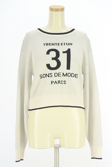 31 Sons de mode（トランテアン ソン ドゥ モード）の古着「ナンバリングニット（ニット）」大画像１へ