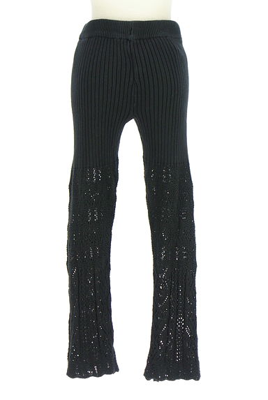 DURAS（デュラス）の古着「透かし編みレース切替ニットパンツ（パンツ）」大画像２へ