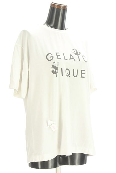 クリックで大画像表示 gelato pique(ジェラートピケ)の古着「パンダロゴTシャツ(Tシャツ)」大画像4へ