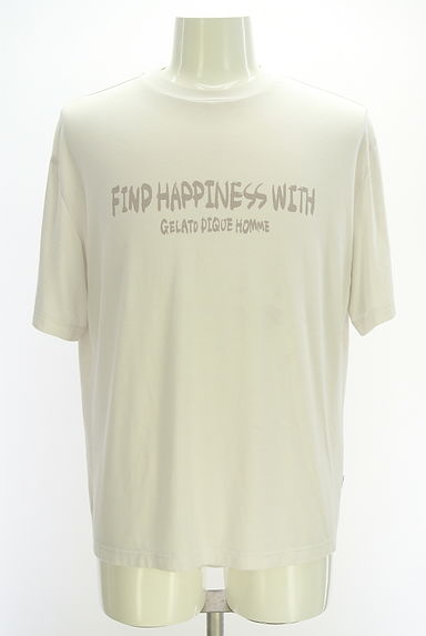 クリックで大画像表示 gelato pique(ジェラートピケ)の古着「GELATO PIQUE HOMME ロゴTシャツ(Tシャツ)」大画像1へ