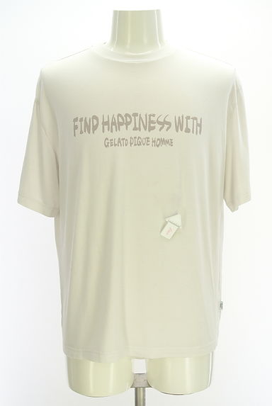 クリックで大画像表示 gelato pique(ジェラートピケ)の古着「GELATO PIQUE HOMME ロゴTシャツ(Tシャツ)」大画像4へ