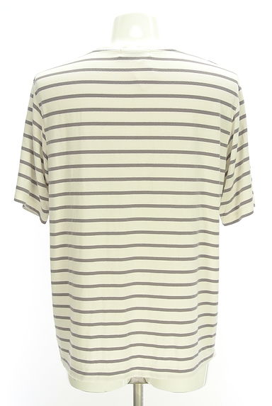 クリックで大画像表示 gelato pique(ジェラートピケ)の古着「GELATO PIQUE HOMME ロゴボーダーT(Tシャツ)」大画像2へ