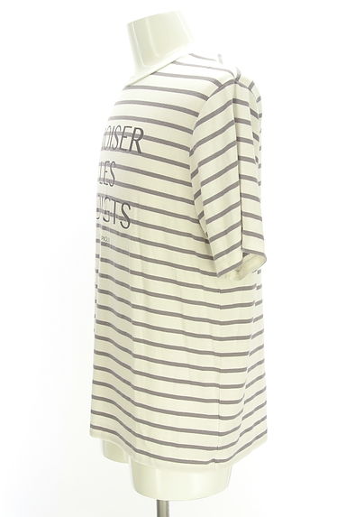 クリックで大画像表示 gelato pique(ジェラートピケ)の古着「GELATO PIQUE HOMME ロゴボーダーT(Tシャツ)」大画像3へ