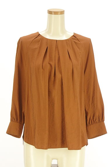 MICHEL KLEIN（ミッシェルクラン）の古着「タックフレアカットソー（カットソー・プルオーバー）」大画像１へ