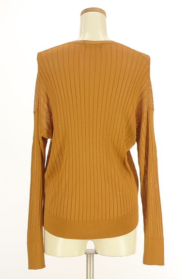 green label relaxing（グリーンレーベル リラクシング）の古着「Vネックリブニットカーディガン（カーディガン・ボレロ）」大画像２へ