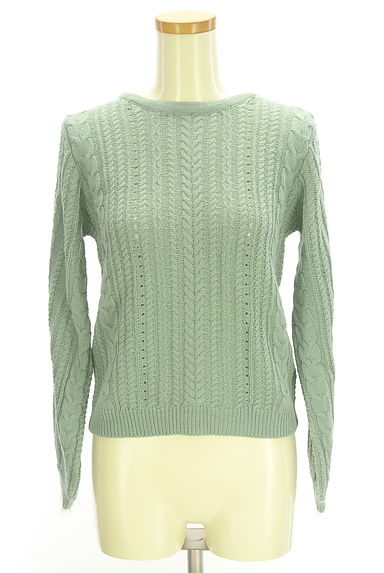 axes femme（アクシーズファム）の古着「レース付け襟ケーブルニット（ニット）」大画像５へ