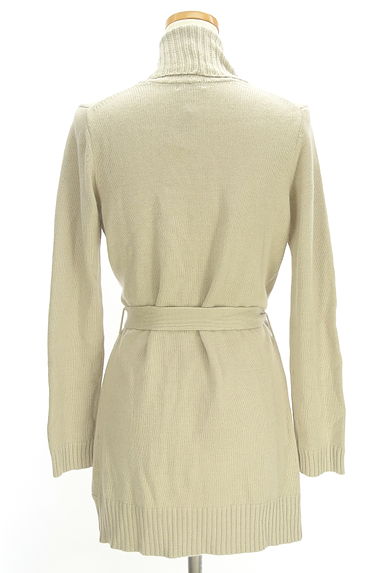 INDIVI（インディヴィ）の古着「ベルト付きケーブル編みミドルカーデ（カーディガン・ボレロ）」大画像２へ