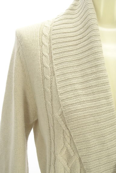 INDIVI（インディヴィ）の古着「ベルト付きケーブル編みミドルカーデ（カーディガン・ボレロ）」大画像５へ