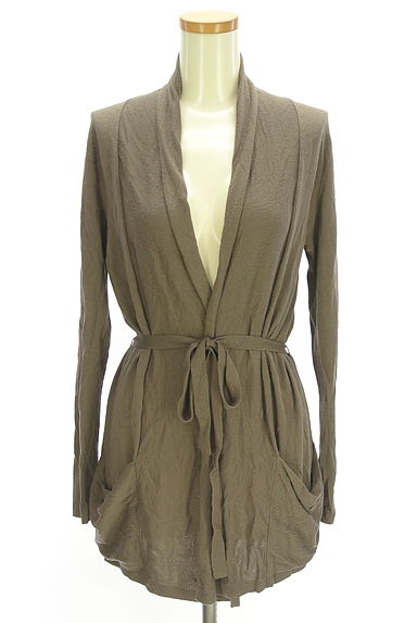 クリックで大画像表示 Reflect(リフレクト)の古着「ベルト付きカシミヤ混ミドルカーディガン(カーディガン・ボレロ)」大画像1へ