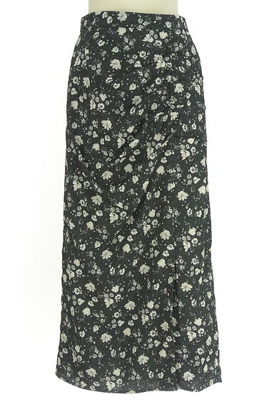 クリックで大画像表示 PROPORTION BODY DRESSING(プロポーションボディドレッシング)の古着「サイドギャザードレープロングスカート(ロングスカート・マキシスカート)」大画像1へ