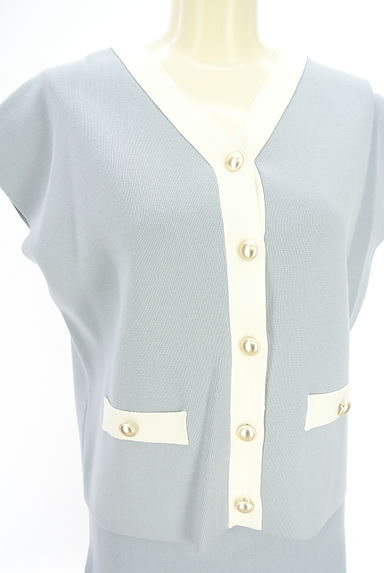 PROPORTION BODY DRESSING（プロポーションボディドレッシング）の古着「ノースリカーデ×スカートセットアップ（セットアップ（ジャケット＋スカート））」大画像４へ