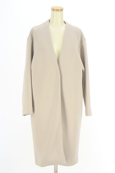 NATURAL BEAUTY BASIC（ナチュラルビューティベーシック）の古着「ノーカラーロングコート（コート）」大画像１へ