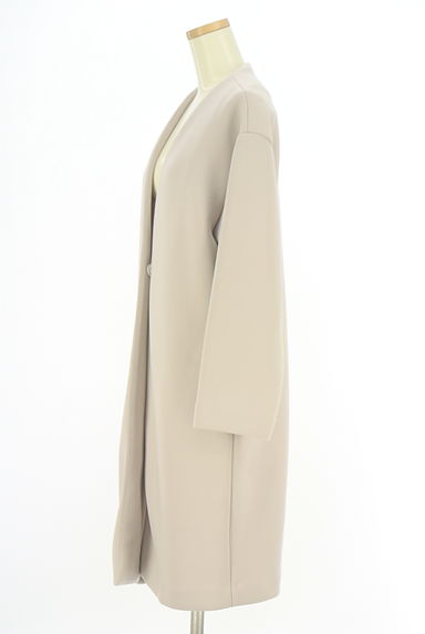 NATURAL BEAUTY BASIC（ナチュラルビューティベーシック）の古着「ノーカラーロングコート（コート）」大画像３へ