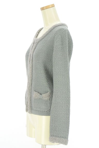 ROPE（ロペ）の古着「ファー切替ニットカーディガン（カーディガン・ボレロ）」大画像３へ